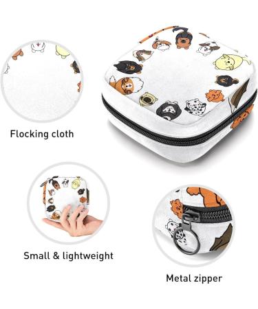 GIAPB Period Bag - Sanitary Napkin Storage & Travel Makeup Pouch - Animal Color4273 - Buy Online on GoSupps.com