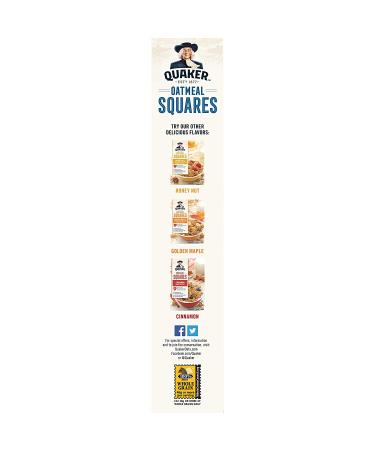 Quaker Oatmeal Squares Breakfast Cereal Brown Sugar 14.5oz (3 Pack) - Crunchy and Delicious Flavor - Buy Online on GoSupps.com