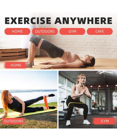 Resistance Bands for Exercise Workout Loop Bands Legs Arms 5 Different Resistance Levels Elastic Bands for Women and Men Training Elastic Bands Yoga Gym Training Free Carrying Bag - Buy Online on GoSupps.com