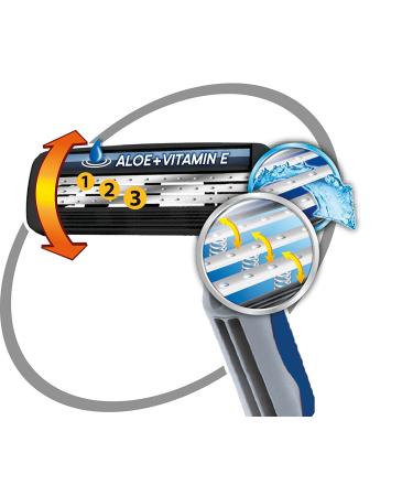 BIC 3 Flex Razor Set for Men - 3 Blades Sensitive Skin 4 Pack - International Shipping Available - Buy Online on GoSupps.com