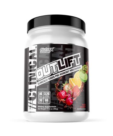 Nutrex Research Outlift Clinically Dosed Pre-Workout Powerhouse Fruit Punch 17.5 oz (496 g)