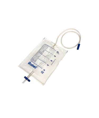 Romed urine bag 2 liters with valve and T-drain UB2LSTTV (quantity: 100 pieces)