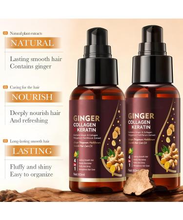 Huile Capillaire Gingembre Polygonum Multiflorum Soin Nourrissant Lissant Cheveux Apaise les Frisottis Am liore la S cheresse les Fourches et la Casse Soyeuse Brillante et Facile Coiffer - Buy Online on GoSupps.com