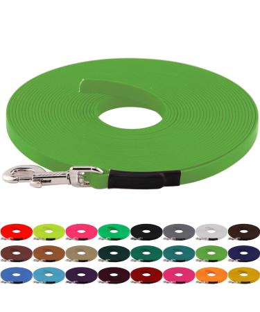LENNIE BioThane towline 13mm dogs 15-25kg 1m long without hand loop apple green sewn 1 m apple green