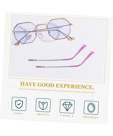 Coolhiya Sunglasses Hinge Replacement - Violet Metal Arm & Leg Bracket | 13.5x0.6cm Glasses Repair Part - Buy Online on GoSupps.com