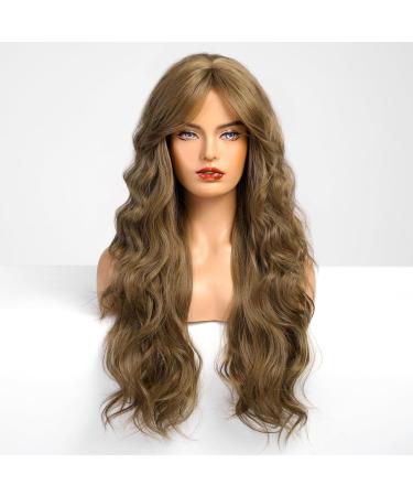 Buy Haircube 26-inch Long Brown Wavy Wig for Women - Natural Looking Heat-Resistant Synthetic Pony Curly Wig for Daily & Party Use - Buy Online on GoSupps.com