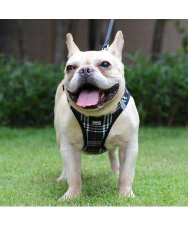 Suredoo Dog Harness for Small Dogs - Reflective Breathable & Leash Included - XS Black Checkered - Ideal for Puppies & Medium Dogs - Buy Online on GoSupps.com