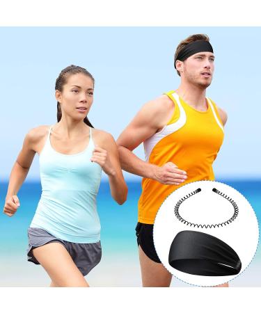 11-Piece Metal & Elastic Headband Set | Non-Slip Sports Hairbands for Men and Women | Ideal for Running, Yoga, Jogging | Unisex Hair Accessories - Buy Online on GoSupps.com