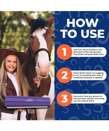 Equigroomer 9 (22.86cm) - Purple Grooming Tool for Pets | Fast International Shipping - Buy Online on GoSupps.com