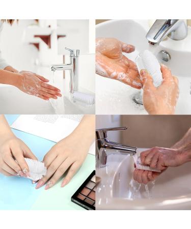 2-Piece Double-Sided Nail Brush Set | Transparent Hand Brushes for Men & Women | Ideal for Bath Sink & Workshop - Buy Online on GoSupps.com