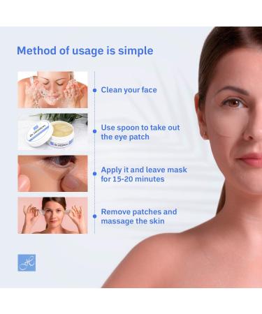 Dr. Hedison Highly Concentrated Hydrogel Eye Patch - Whitening & Wrinkle Care - 1 Pack Per Day - Buy Online on GoSupps.com