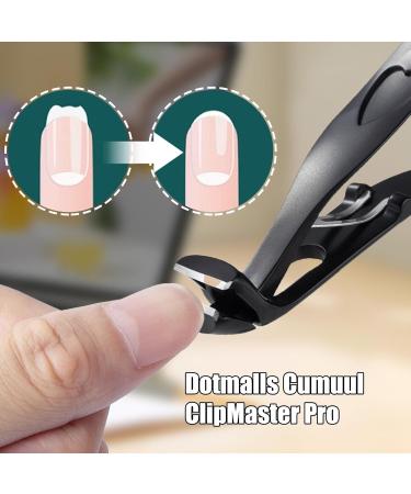 Nail Clippers Splashproof Nail Clippers | Extra Large Opening Stainless Steel Nail Clippers - Anti-Rust Nail Clipper with Extra Large Buzzer-Shaped Opening that Conforms to Shape D Black - Buy Online on GoSupps.com