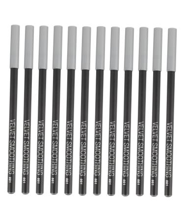 UKCOCO 12pi ces Crayon Eyeliner Noir Pour Yeux Lot De Stylos De Maquillage Pr cis Et Confortable