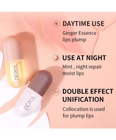 Derol Lip Plumper - Natural Lip Plumping Gloss Syrup for Day and Night - Buy Online on GoSupps.com
