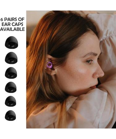 Best Ear Plugs for Noise Reduction | Soft Silicone Hearing Protection | Reusable Earplugs for Sleeping Concerts Study & Parties | 6 Sizes with Box (Purple - Buy Online on GoSupps.com