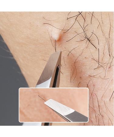 Stainless Steel Precision Eyebrow Tweezers Flat Tweezers for Eyebrows for Women-for Facial Hair and Ingrown Hair Removal Beauty Tools - Buy Online on GoSupps.com