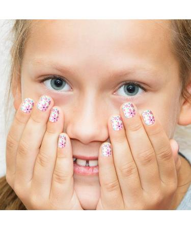 120 Pieces Kids Press on Nails | Sweet Pattern Fake Nails for Girls | Full Cover False Fingernails for Children | Nail Decoration Set - Buy Online on GoSupps.com