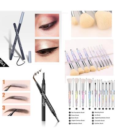 MKNZOME All-in-one Holiday Makeup Gift Set | Makeup Kit for Women Full Kit Cosmetic Essential Starter Bundle Include Eyeshadow Palette Lipstick Blush Foundation Concealer Face Powder Lipgloss Brush - Buy Online on GoSupps.com