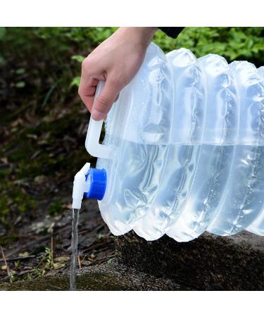 Linbonio BPA-Free Collapsible Water Container | 3.6 Gallon Camping Water Storage Jug | Foldable Portable Canteen for Outdoors, Hiking, and Survival Kit - Buy Online on GoSupps.com