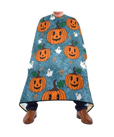 Waterproof Barber Cape -Halloween Blue Cheetah Haircut Bib for Men Unisex Hair Cutting Cape(8rp1a)