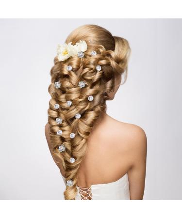 18 Rhinestone Hair Clips 12 Single Diamond Hair Accessories 6 Petal Diamond Hair Accessories Spiral Hair Clips Crystal Hair Clips - Buy Online on GoSupps.com