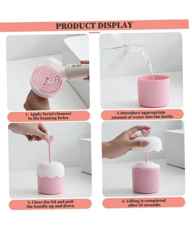 Foam Maker for Face Wash 2Pcs Heart Design Cleanser Foamer Portable Bubble Foamer Fast Foaming PP Skincare Foam Maker for Home Travel - Buy Online on GoSupps.com