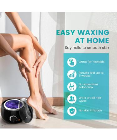Wax Warmer with 400 g Hair Removal Wax Beads for Depilatory Hot Wax Wax Heater Waxing Heater Hair Removal Wax with 400 g Pea - Buy Online on GoSupps.com
