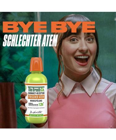 Buy The Breath Co Mouthwash 500ml - 12-Hour Fresh Breath Alcohol-Free Antibacterial Gum Care Mild Mint Aroma - Buy Online on GoSupps.com