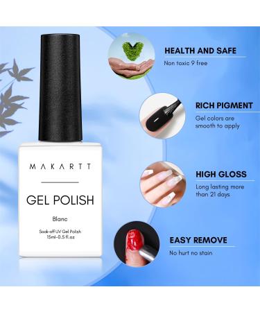 Makartt Black White Nail Gel Polish Kit: Long Last - Buy Online on GoSupps.com