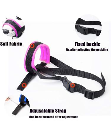 ILEPARK Adjustable Fabric Muzzle for Dogs - No Biting Barking Chewing - Breathable Design (S Pink) | International Shipping Available - Buy Online on GoSupps.com