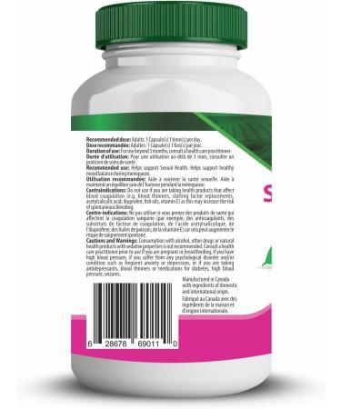 Sexual Support For Women (100 mg Shatavari) Halal Gelatin Free Capsules (1) - Buy Online on GoSupps.com