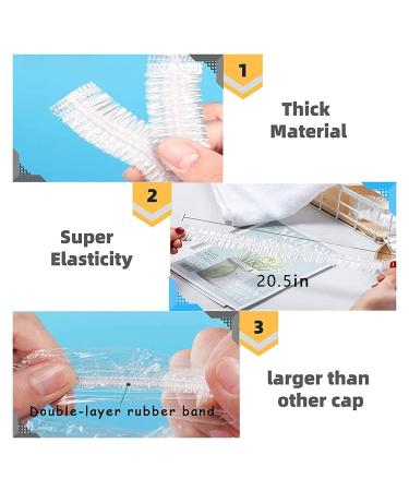 YIZIJIZI 30PCS Large Waterproof Disposable Shower Caps for Women - Ideal for Home, Spa, and Travel - Buy Online on GoSupps.com