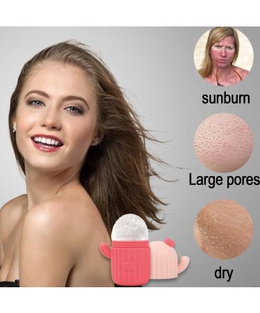 Facial Ice Roller Ice Face Roller Silicone Ice Roller Face Eyes Ice Pore Shrink Moulds Effectively Removes Swelling Reduces Pores Pink - Buy Online on GoSupps.com