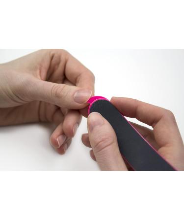 StylFile 6-Pack Curved Nail File with 240/400 Grit for Manicures - Professional 3-in-1 Emery Boards for Nails with Cuticle Pusher Under-Nail Skimmer - Premium Nail Products and Nail Essentials - Buy Online on GoSupps.com