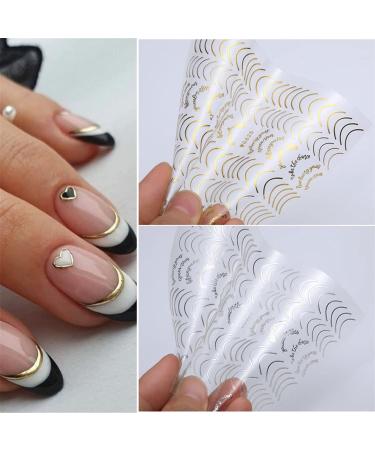 3D Geometry Decoration Striping Tape Decals Nail Sticker Nail Art Striping Tape(gold) - Buy Online on GoSupps.com