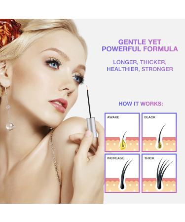 DIAREGNO Premium Eyelash Growth Serum - Natural Ingredients for Longer, Thicker, Healthier Lashes - 0.12OZ/3.5ML - Buy Online on GoSupps.com