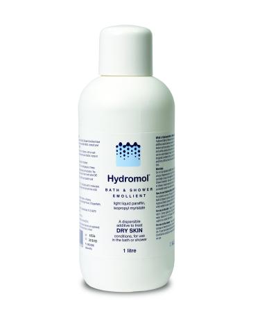 Hydromol Bath and Shower Emollient 1 Litre for The Management of Eczema Dermatitis Psoriasis and Other Dry Skin Conditions 1L Hydromol Bath & Shower