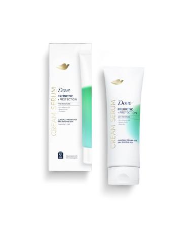 Dove Cream Serum Prebiotic + Protection for Dry Sensitive Skin with Pro-Vitamin B5 Stearic Acid and Peptides 8 oz