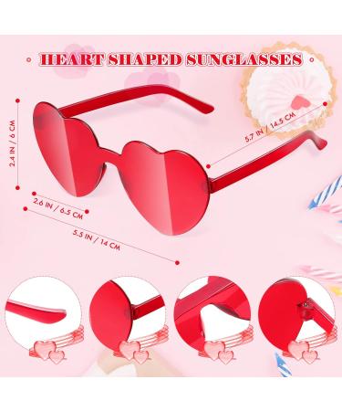 Frcolor Valentine's Day Heart Headband & Sunglasses | Sequin Love Accessories for Parties - Buy Online on GoSupps.com