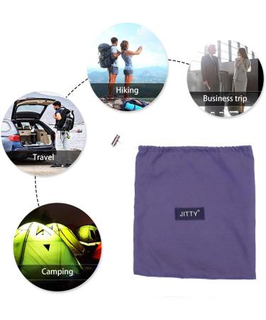 JITTY Sleeping Bag Liner 83x45 - Travel Sheet for Camping, Backpacking, and Hiking | Grey Blue - Ideal for Business Trips, Mountain Climbing, Hostels, and Train Travel - Buy Online on GoSupps.com