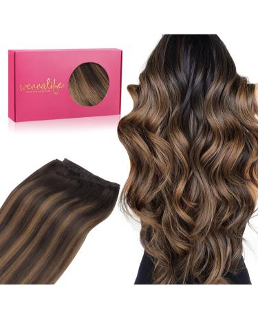 When it comes to the extensions of real hair 35cm 80g Balayage dark brown to chestnut brown tresse real hair to sew real hair extensions brown weft brown hair extension sew in hair extensions 35cm-80g-stresses #9-2/6/2 balayage dark brown to chestnut brow