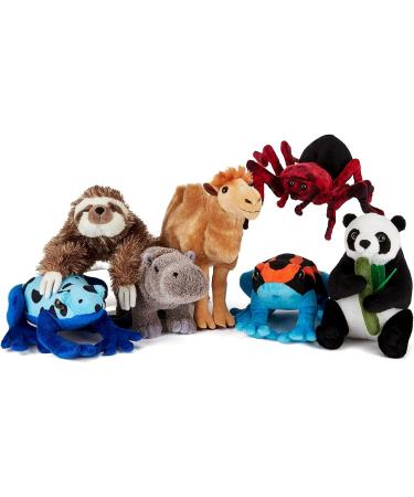 Zappi Co Plush Kids Stuffed Toy - Safari Animals Collection - 20cm - Orange/Blue Poison Dart Frog - Buy Online on GoSupps.com