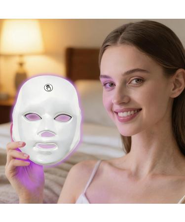 Masque facial LED lumi re bleue portable 1 pi ce masque de beaut sans fil LED multicolore rajeunissement et levage de la peau pour femme - Buy Online on GoSupps.com
