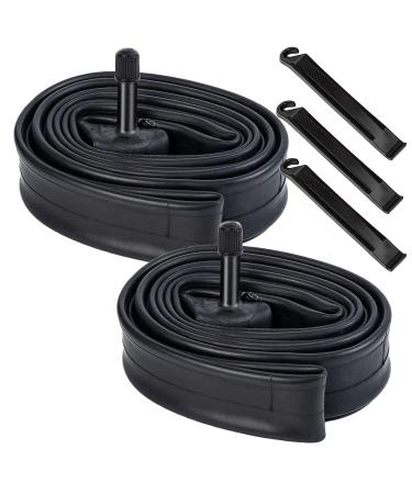 2-Pack 26" Bike Tubes 26 x 1.50/1.75" AV32mm Valve 26" Bicycle Tubes Replacement for 26x1.50 26x1.60 26x1.70 26 x 1.75 Bike Tire Tubes