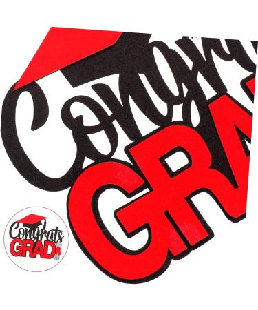 16 pcs Graduation row grad cake topper graduation cake insert 2023 cake toppers Graduation Decorations Class of 2023 Grad Picks snacking cakes cupcake topper appetizer mini Paper Redx4pcs 14X7.5CMx4pcs - Buy Online on GoSupps.com