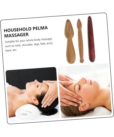 Gleavi Wooden Massage Tools Set - 3 Manual Guasha Tools for Face & Body Massage - Premium Wood Massage Board & Point Massager for Home Use - Buy Online on GoSupps.com