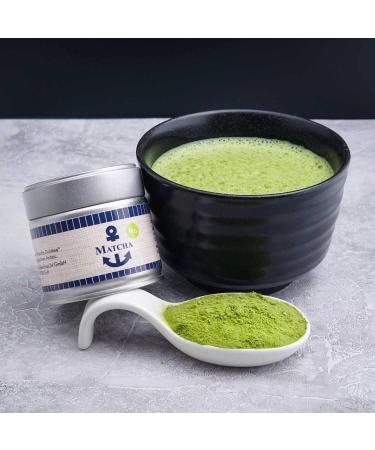 Organic Japanese Matcha Powder - 30g Can | Vegan Pesticide-Free Perfect for Lattes Smoothies & Cooking - Buy Online on GoSupps.com