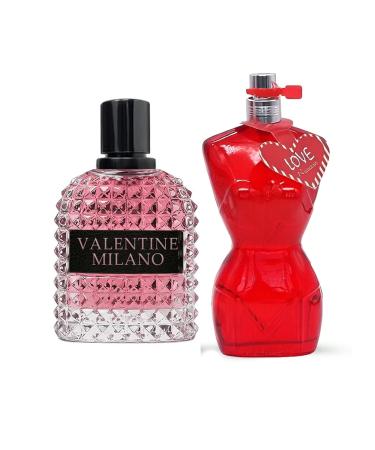 Women's Perfume Combo Set Milano Women&Romance Floral Fruity Fragrance Eau De Parfum Elegant 100ml Bottle Natural Spray Each for Daily Used Milano&Romance