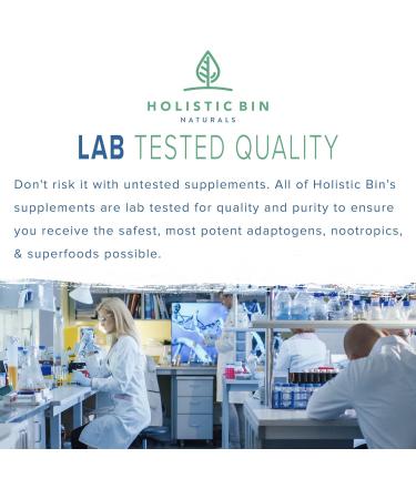 Holistic Bin Phosphatidylserine Powder | Phosphatidylserine Supplement Powder Extracted from Non GMO Soy Lecithin | Nootropics Brain Support Supplement for Memory & Focus - Buy Online on GoSupps.com