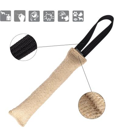Dingo Gear Jute Chew Sausage Toy for Dogs | 28x4 cm IGP IPO Training Retriever with Holder - S00144 - Buy Online on GoSupps.com
